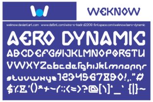 Aero Dynamic Font for Charming Handmade Creations