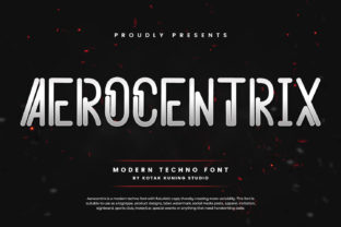 Aerocentrix Font in Action: Modern Branding with a Futuristic Edge