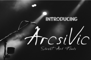 Arcsivic Display Font for Crafters and Creative Sellers