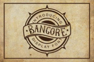 Bangore Font for a Vintage Brand Identity