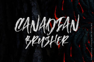 Canadian Brusher: A Bold Display Font for Creative Projects