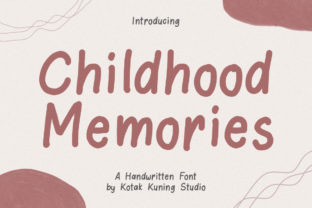 Childhood Memories Font for Nostalgic Branding and Creative Crafts