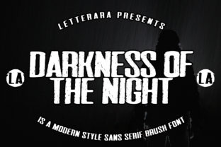 Darkness of the Night Font: A Typography Story