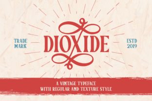 Dioxide Display Font for Editorial Design Projects