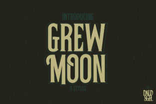 Grewmoon Vintage Display Font for Unique Web Design