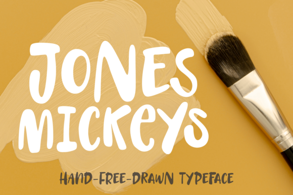 Jones Mickeys Display Font for Bold and Playful Craft Projects