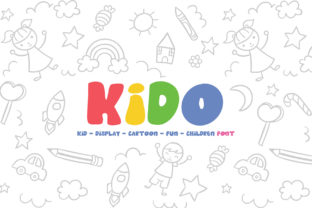 Kido Display Font for Kids-Centric Branding Projects