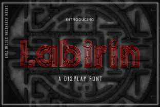 Labirin Font for Bold Display and Creative Projects