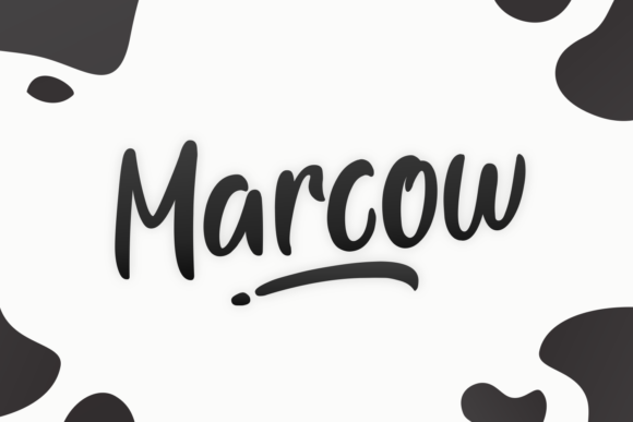 Marcow Display Font for Creative Product Design