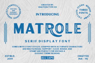 Matrole Display Font: A Creative Typeface for Real-World Branding