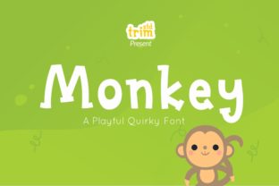 Monkey Font: A Quirky Display Typeface for Kids-Themed Businesses