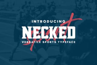Necked Font for Editorial Design Projects