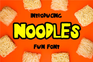 Noodles Display Font for Creative Makers and Designers