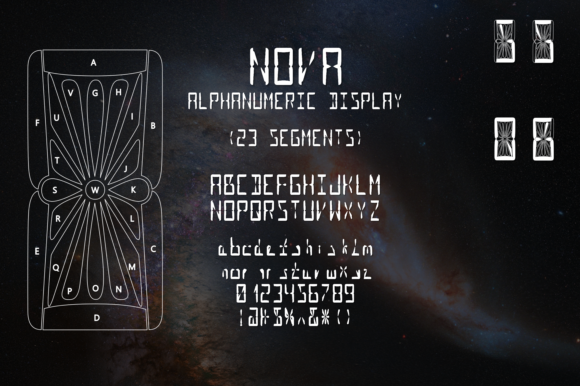 Nova Alphanumeric Font for Bold Display Typography