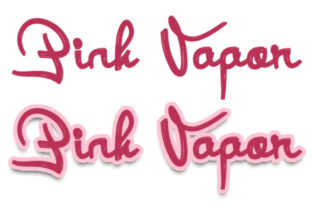 Pink Vapor Font for Urban Editorial Design