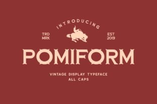Pomiform: A Nostalgic Display Font for Web Designers