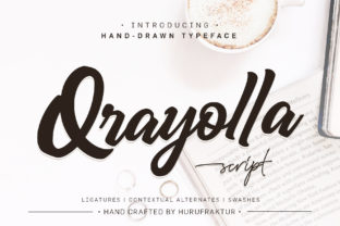 Qrayolla: A Sweet and Modern Display Typeface for Editorial Design