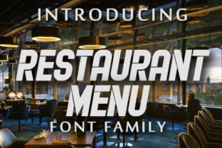 Restaurant Menu Font: A Retro Display Typeface for Editorial Design