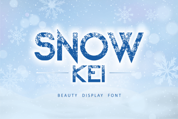 Snow Kei Font for Cozy Editorial Design Projects