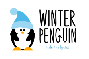 Winter Penguin Font for Playful Digital Branding